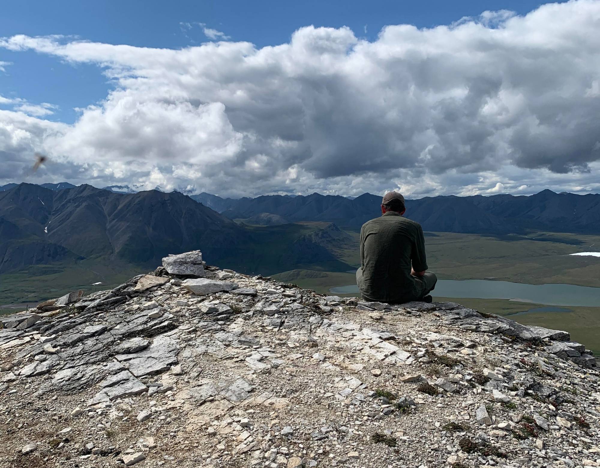 Jeremy admiring the view from the top of the molar